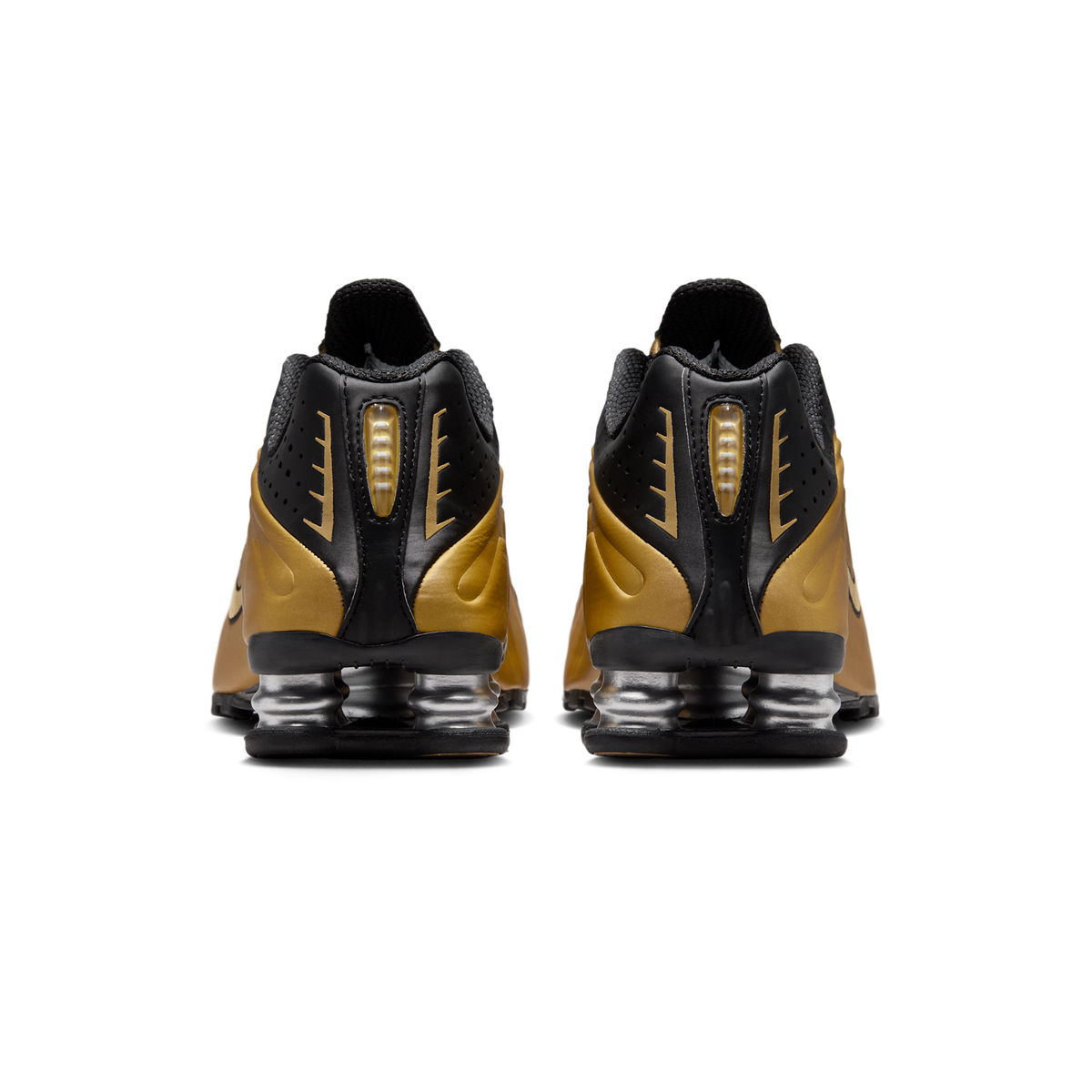 Nike Shox R4 Black Metallic Gold (Women's) | AR3565-005