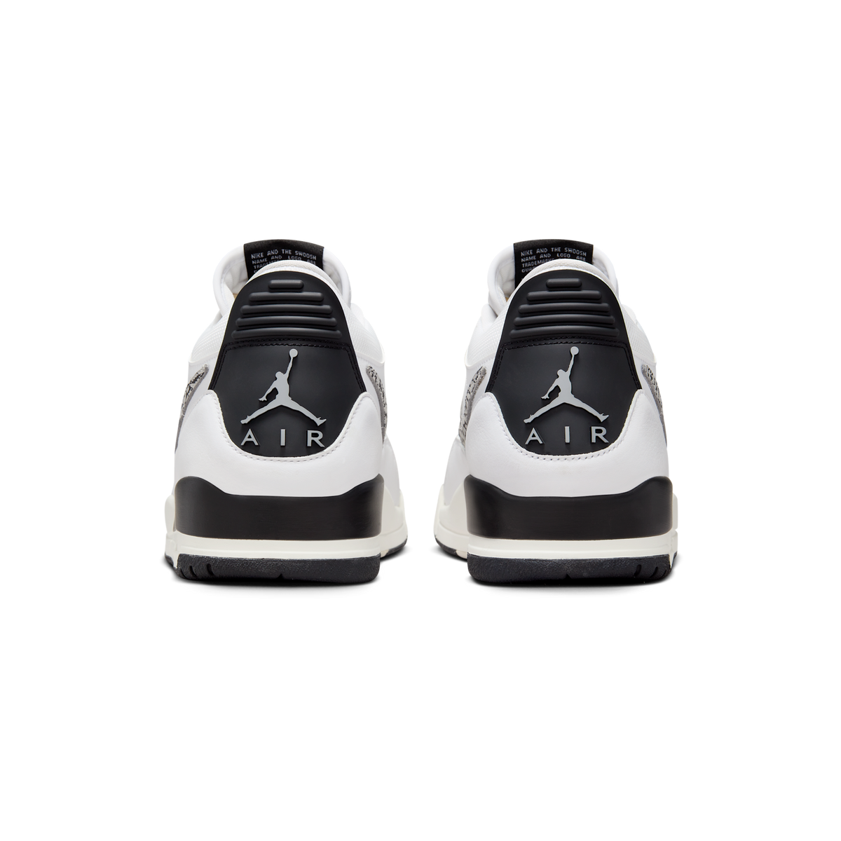 Jordan Legacy 312 Low White Black Elephant Swoosh