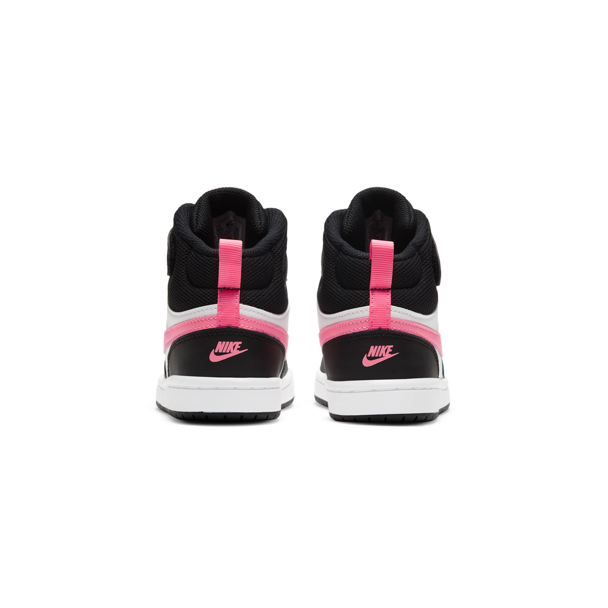 Nike Court Borough Mid 2 Black White Sunset Pulse (PS)