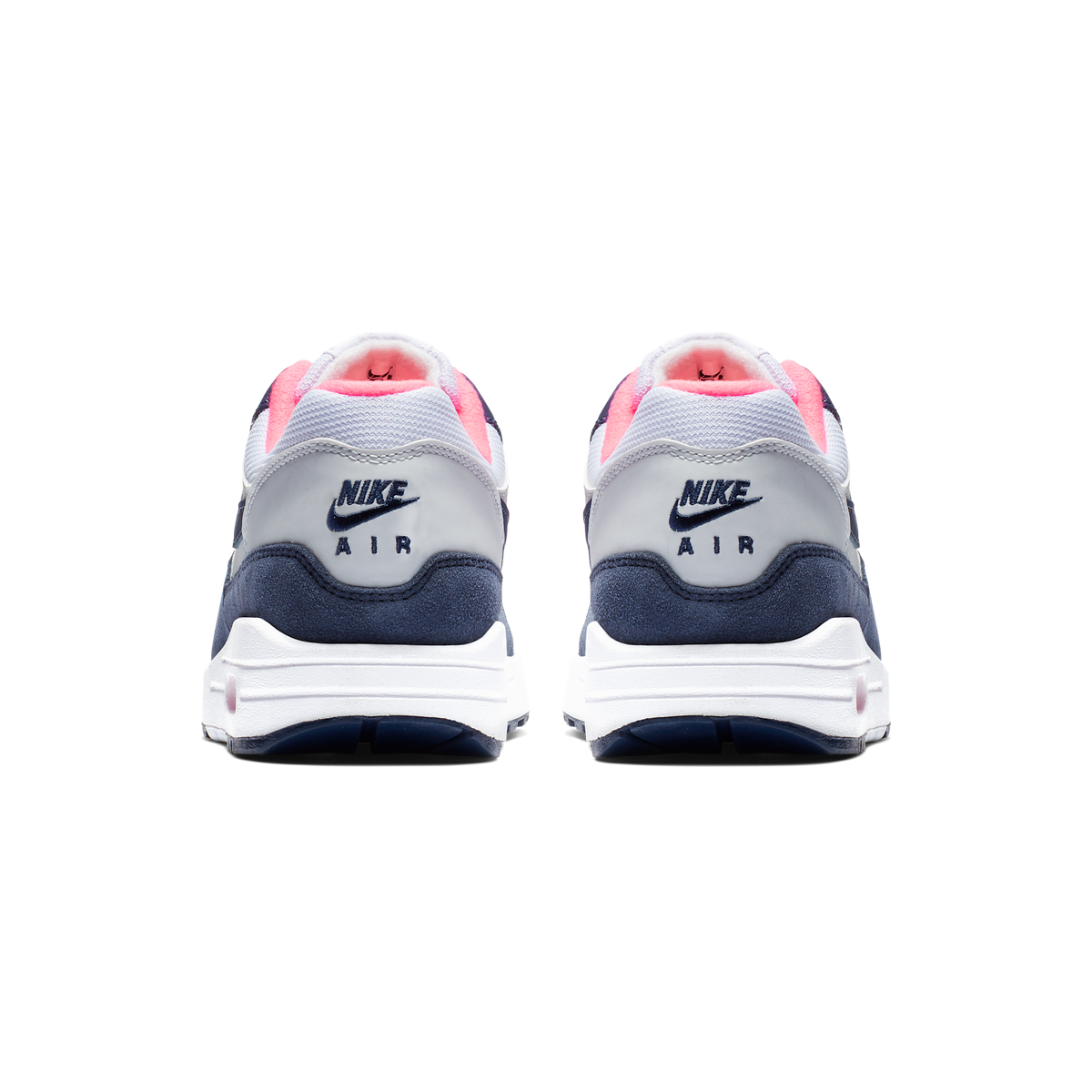 Nike Air Max 1 Pure Platinum Midnight Navy Racer Pink (Women's)