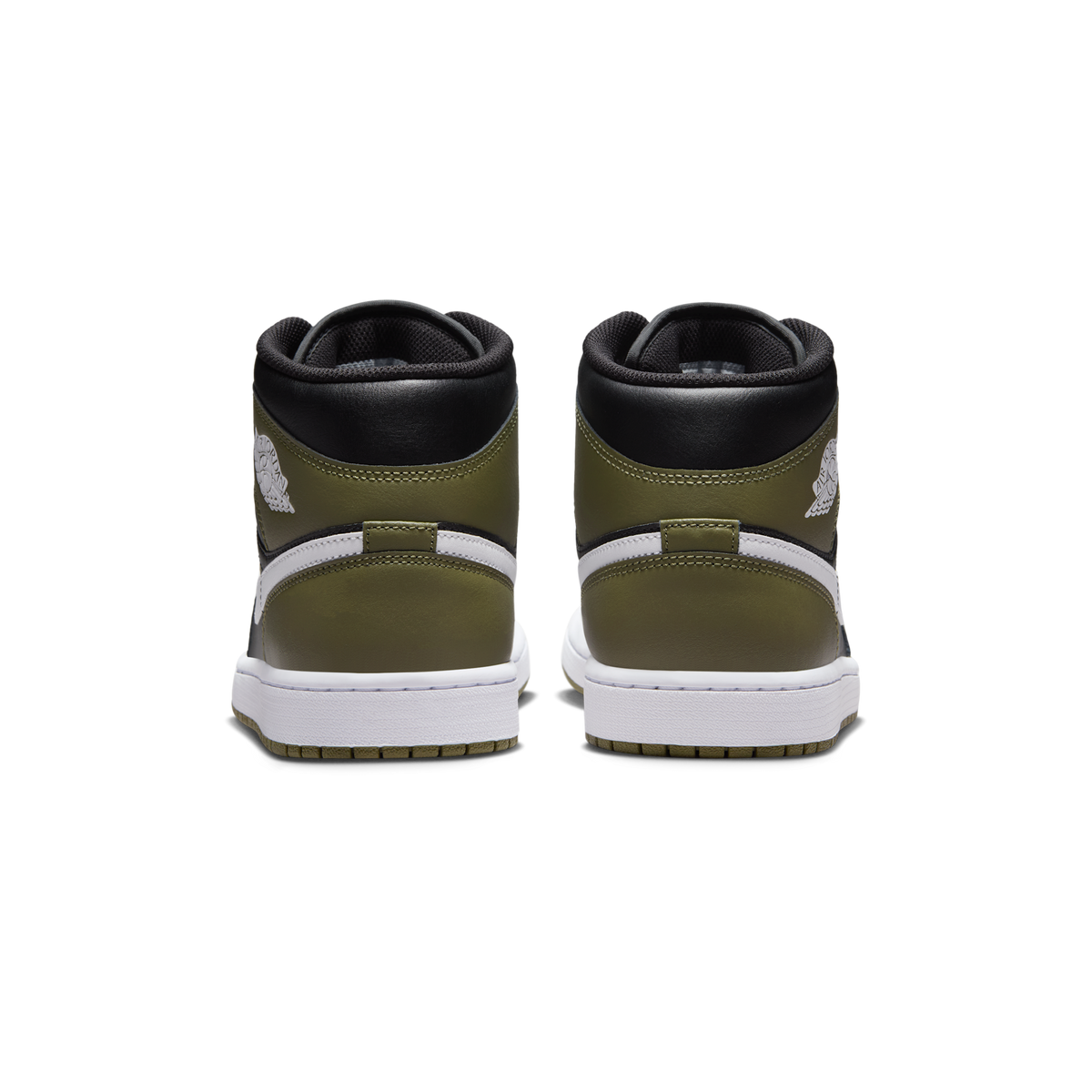 Jordan 1 Mid Black White Olive