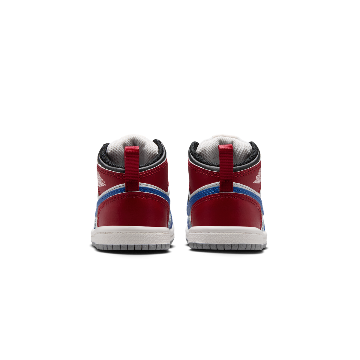 Jordan 1 Mid True Blue Varsity Red (TD)