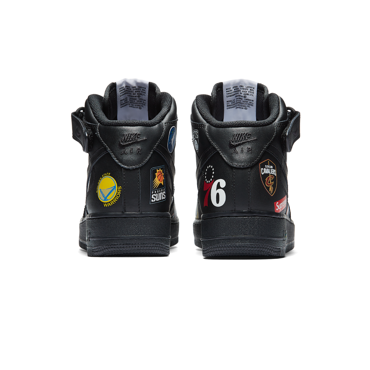 Nike Air Force 1 Mid Supreme NBA Black