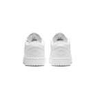 Jordan 1 Low Triple White Tumbled Leather (GS)
