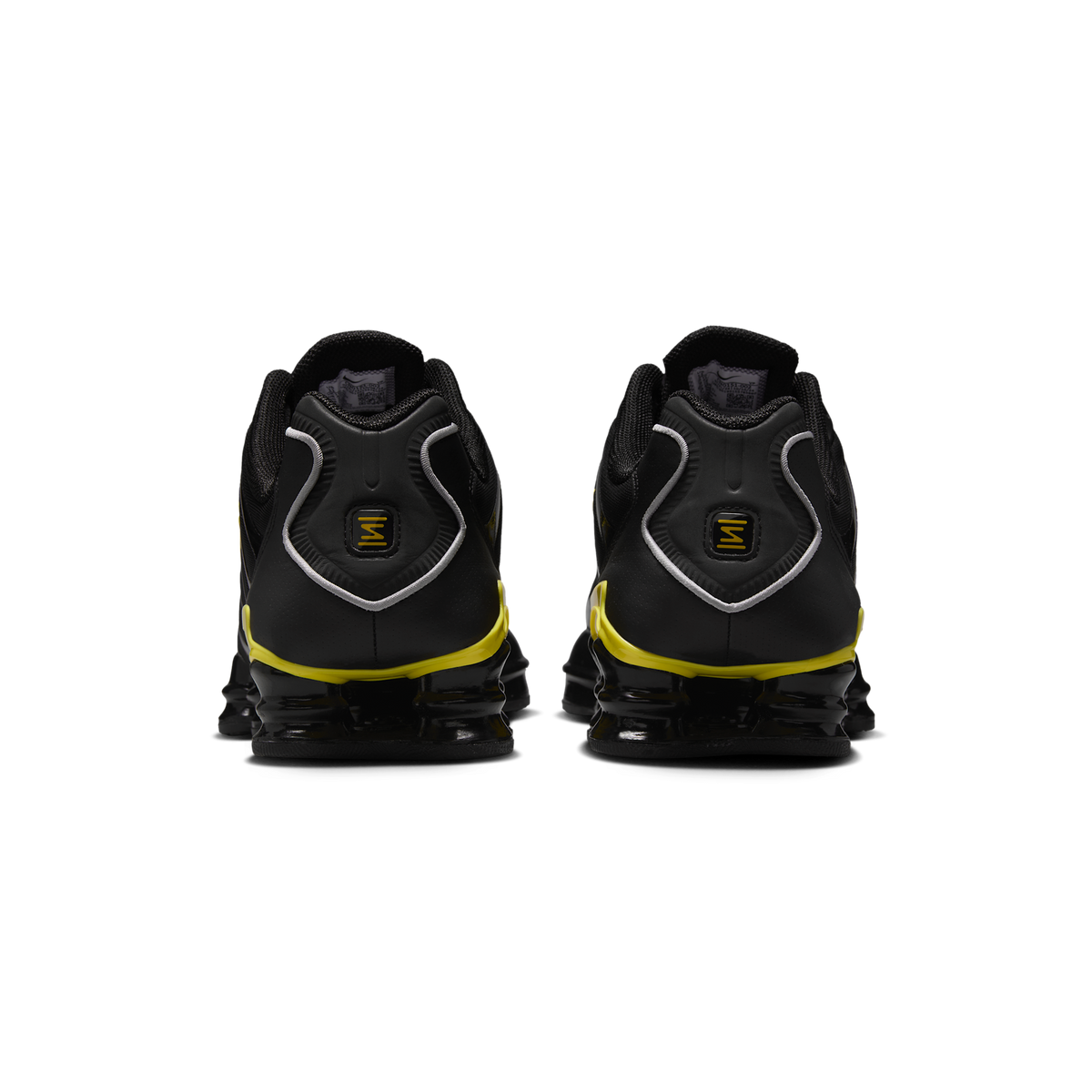 Nike Shox TL Black Dynamic Yellow Metallic Silver
