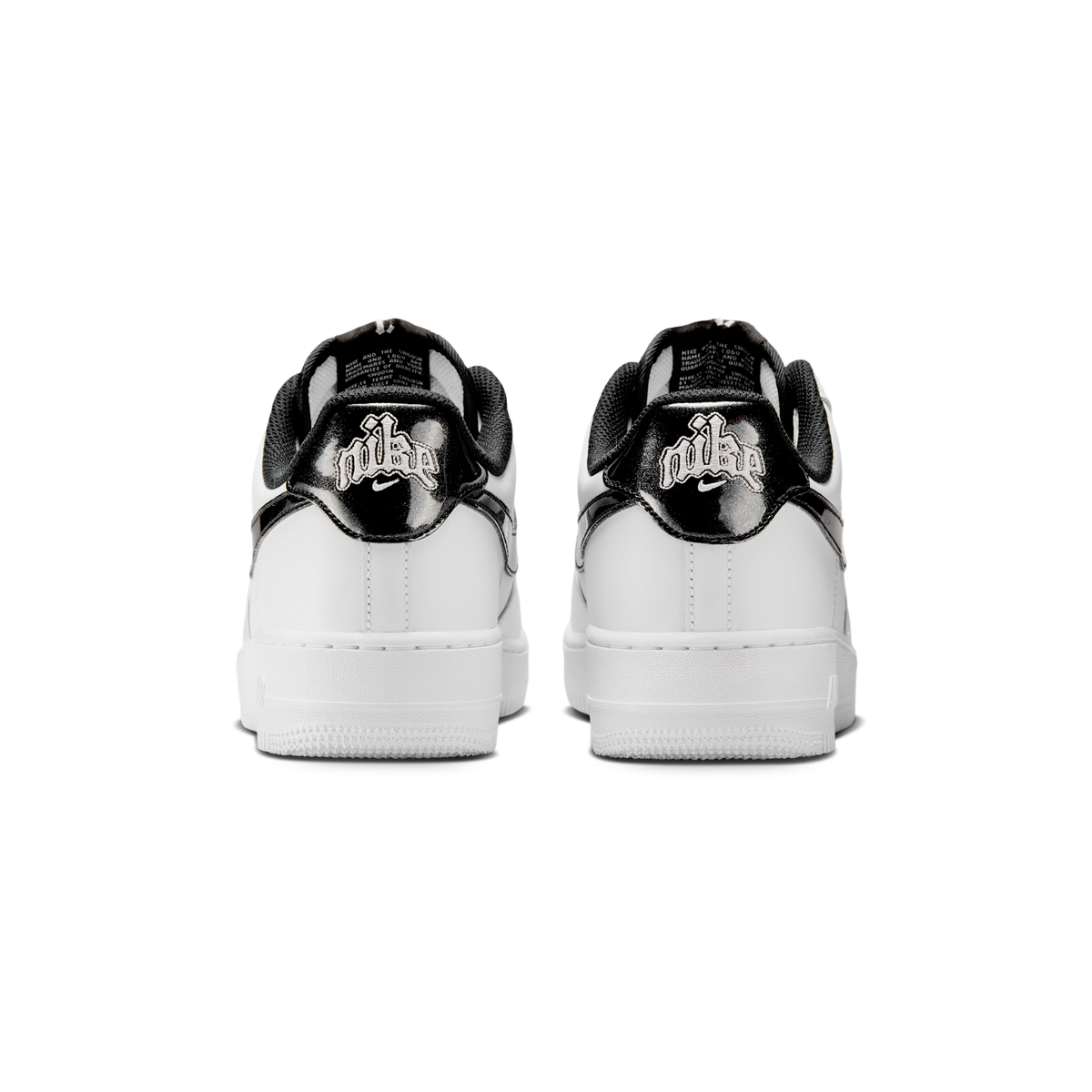 Nike Air Force 1 Low '07 LV8 White Black Glitter Swoosh