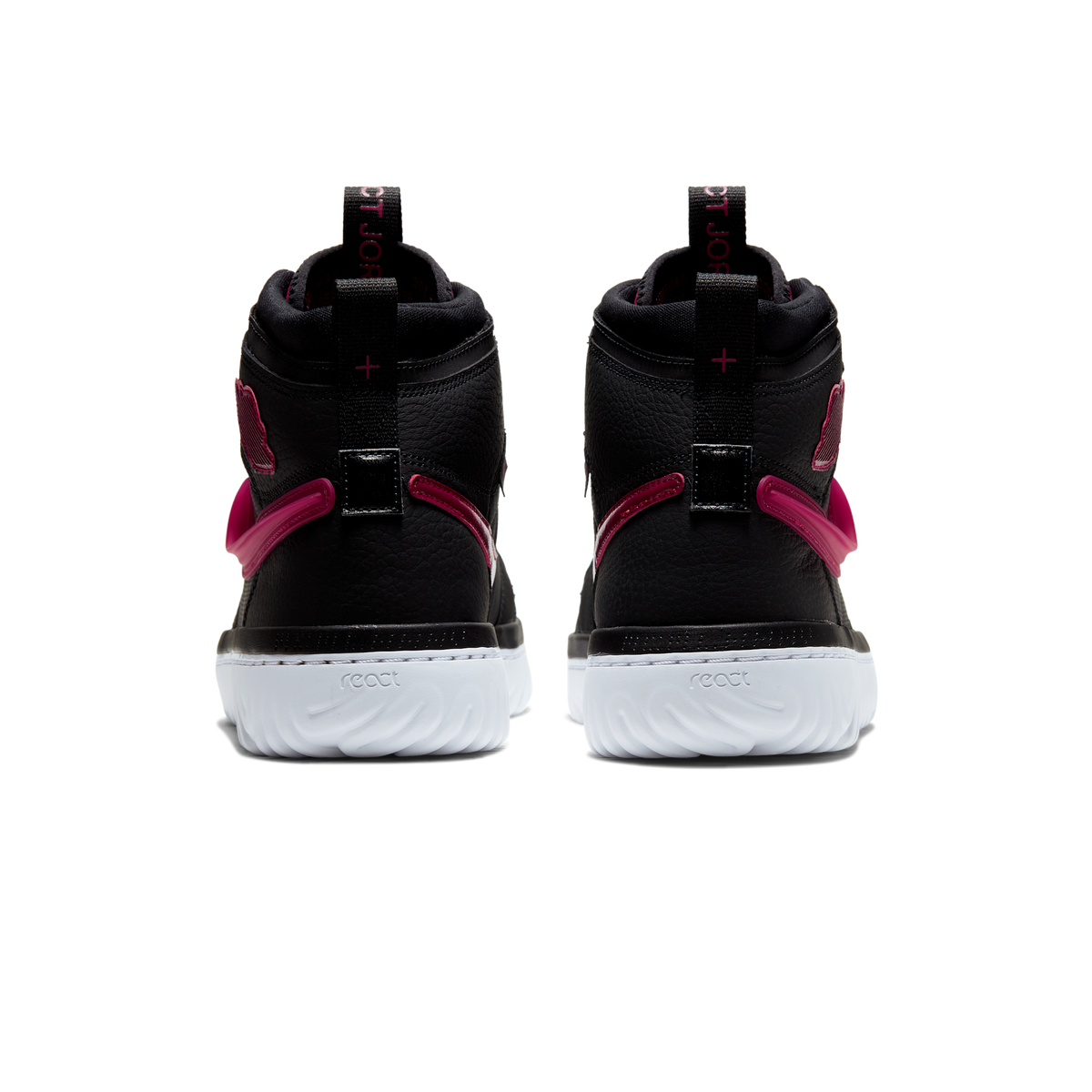Jordan 1 High React Black Noble Red