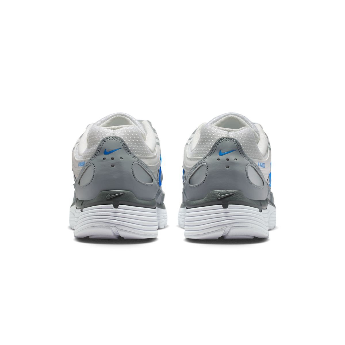 Nike P-6000 White Metallic Silver Blue