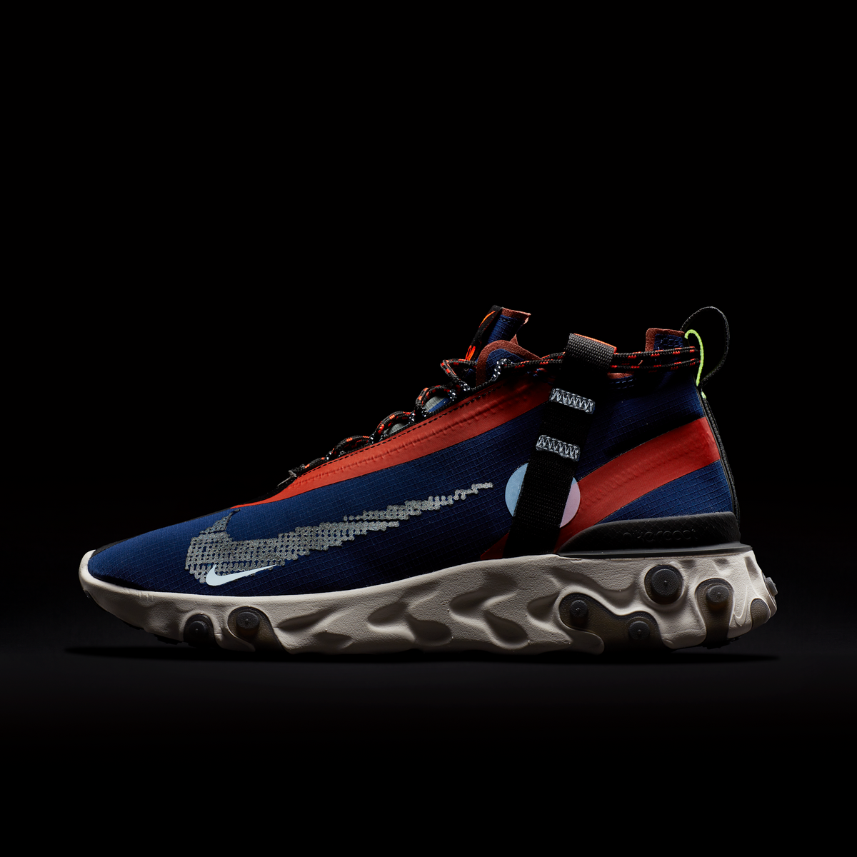 Nike React Runner Mid WR ISPA Blue Void Team Orange | AT3143-400