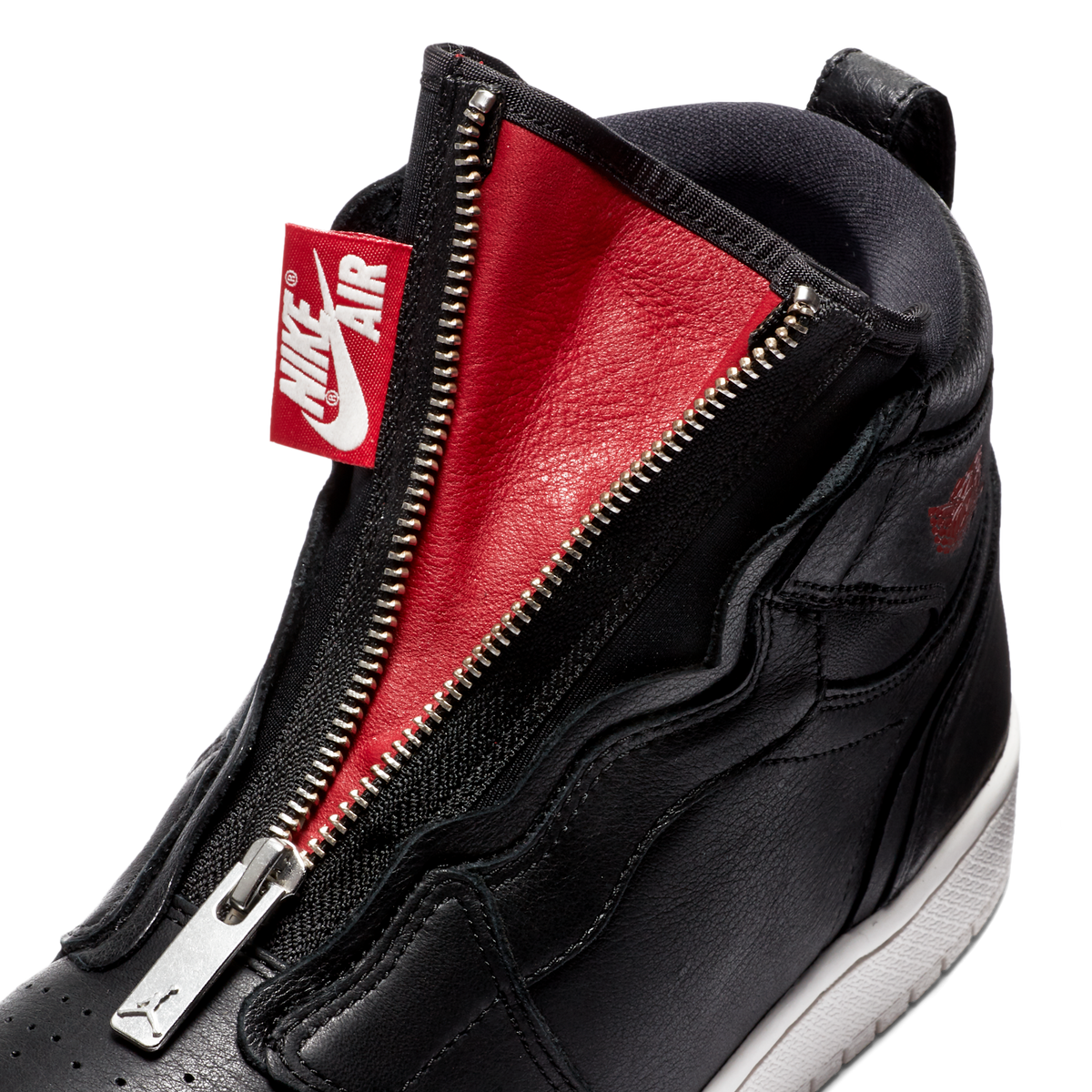 Jordan 1 Retro High Zip Black Gym Red Phantom (Women's)