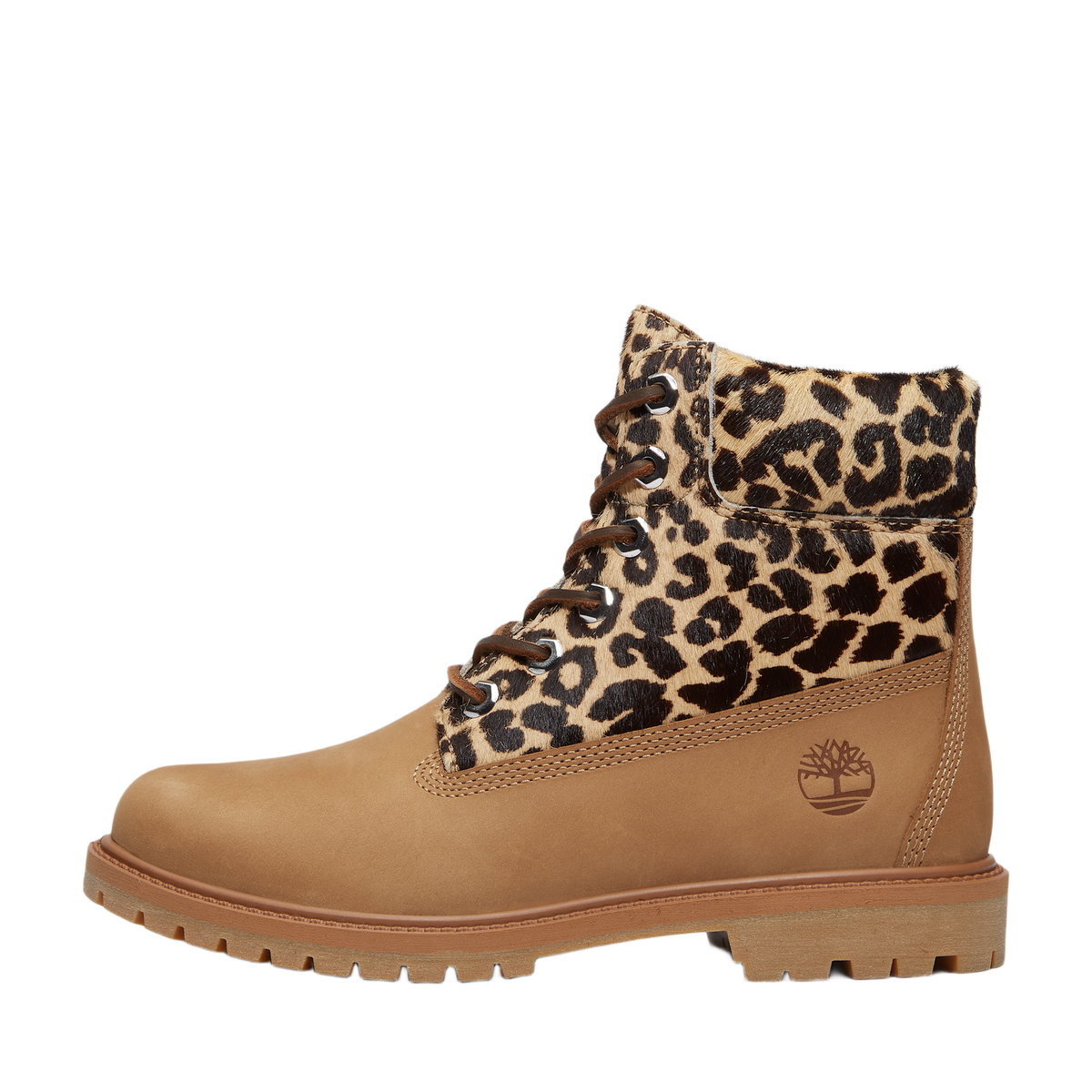 Timberland 6" Premium Boot Leopard Print Beige Nubuck (Women's)