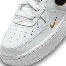 Nike Air Force 1 Low '07 LV8 Double Swoosh White Metallic Gold (GS)