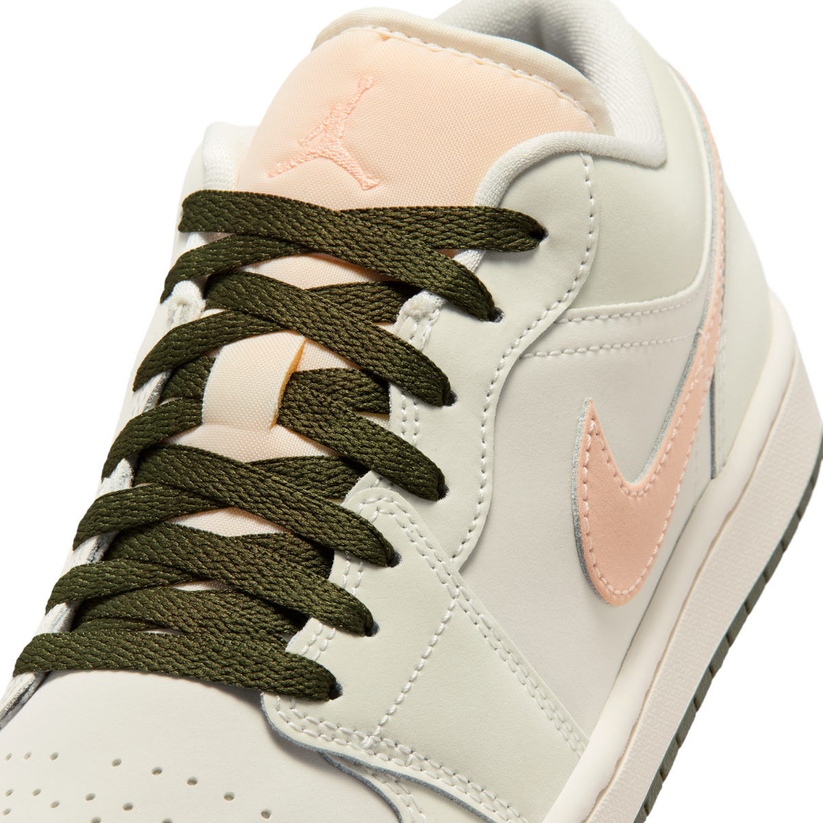 Jordan 1 Low Sail Crimson Tint Khaki (Women's)