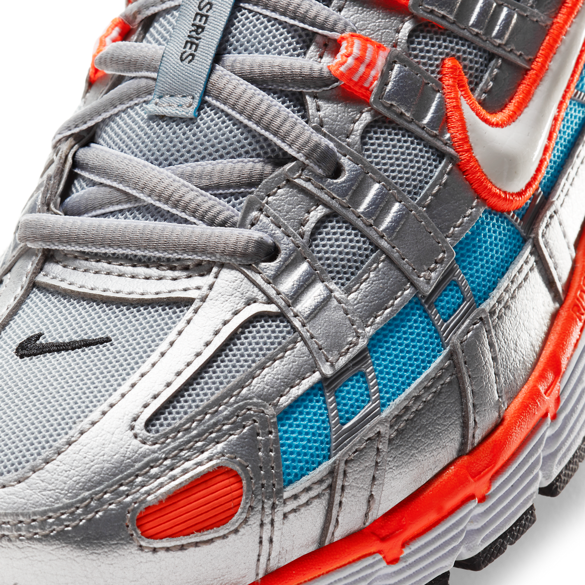 Nike P-6000 Metallic Silver Crimson Blue Fury (Women's)