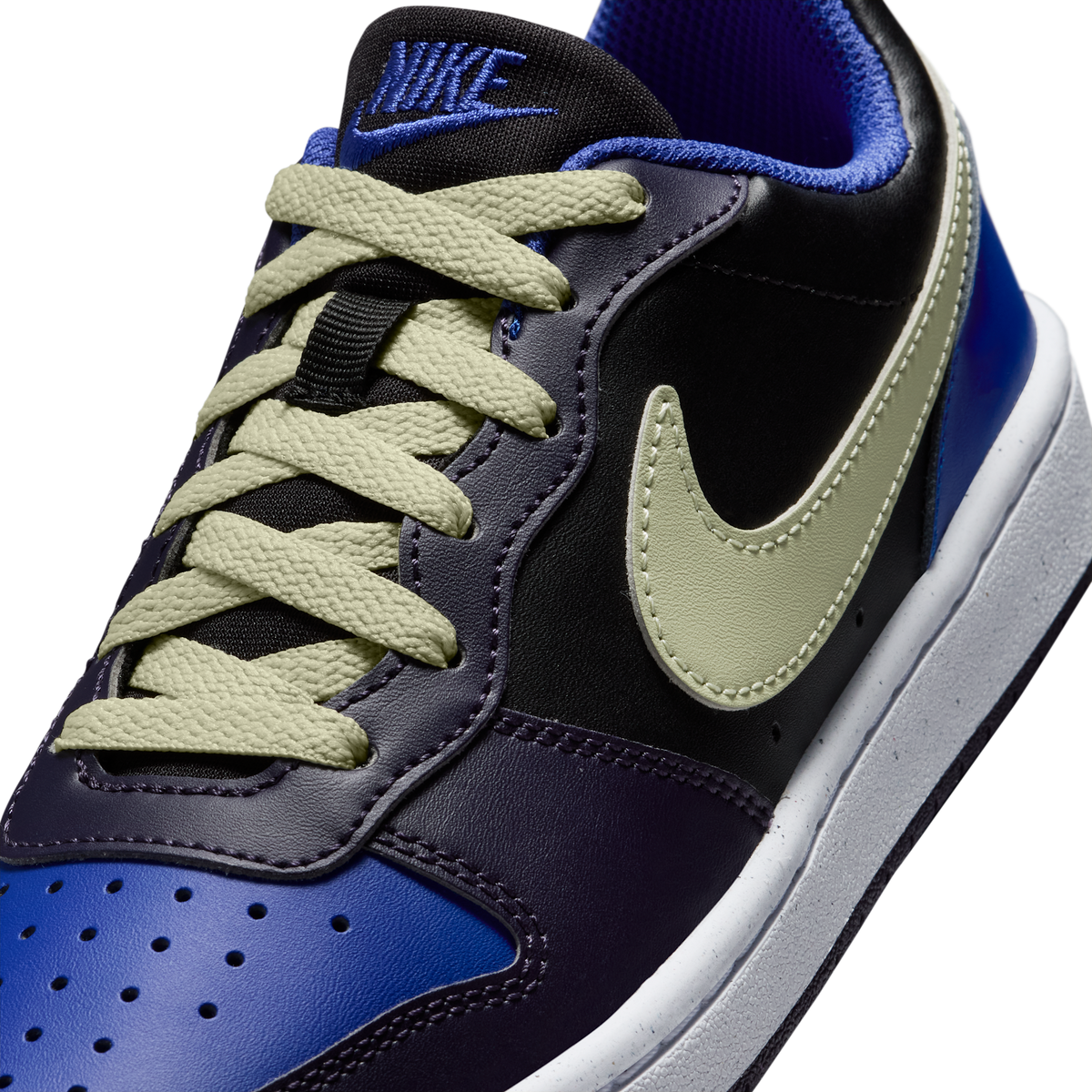 Nike Court Borough Low Recraft Black Cave Purple Olive Aura (GS) | DV5456-011