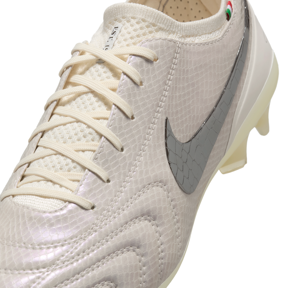 Nike Tiempo Legend 10 Elite Luxe FG Montebelluna Leather White Snakeskin | FZ1487-100
