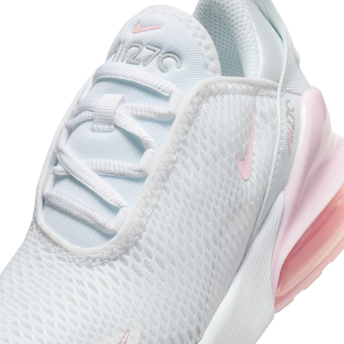 Nike Air Max 270 White Light Smoke Grey Pink Foam (PS)