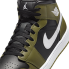 Jordan 1 Mid Black White Olive