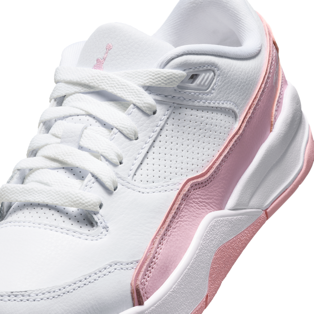 Jordan Flight Court White Medium Soft Pink (GS)