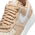 Nike Air Force 1 Low '07 SE Linen Sand Drift Metallic Gold Mini Swoosh (Women's)