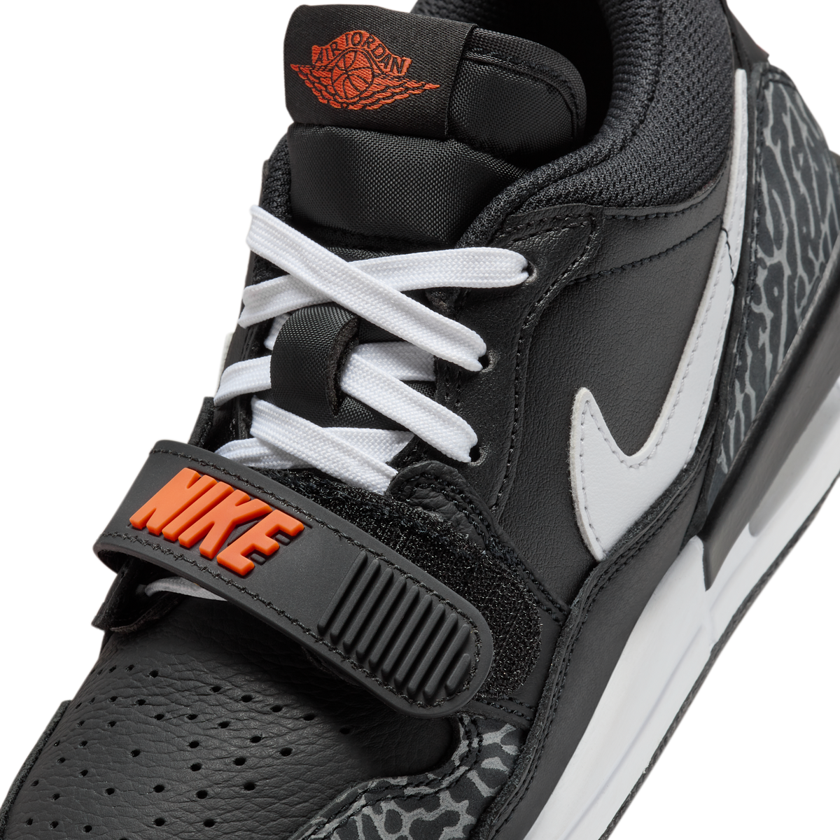 Jordan Legacy 312 Low Black White Safety Orange (GS)