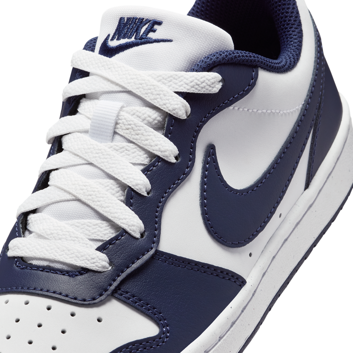 Nike Court Borough Low White Midnight Navy (GS)