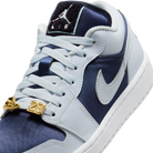 Jordan 1 Low SE Football Grey White Gym Red Midnight Navy (Women's)