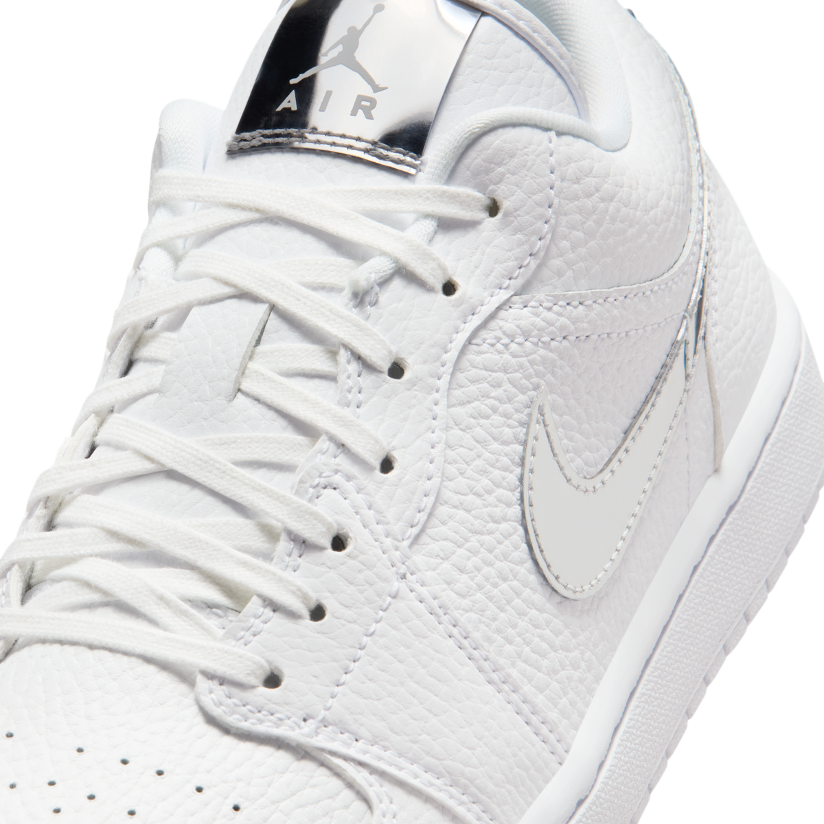 Jordan 1 Low SE White Metallic Silver (Women's)