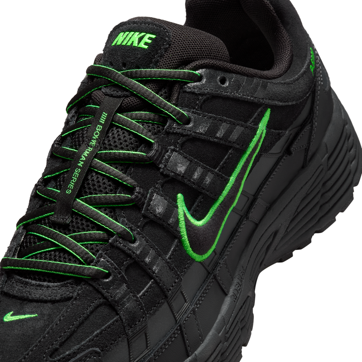 Nike P-6000 PRM Black Green Strike
