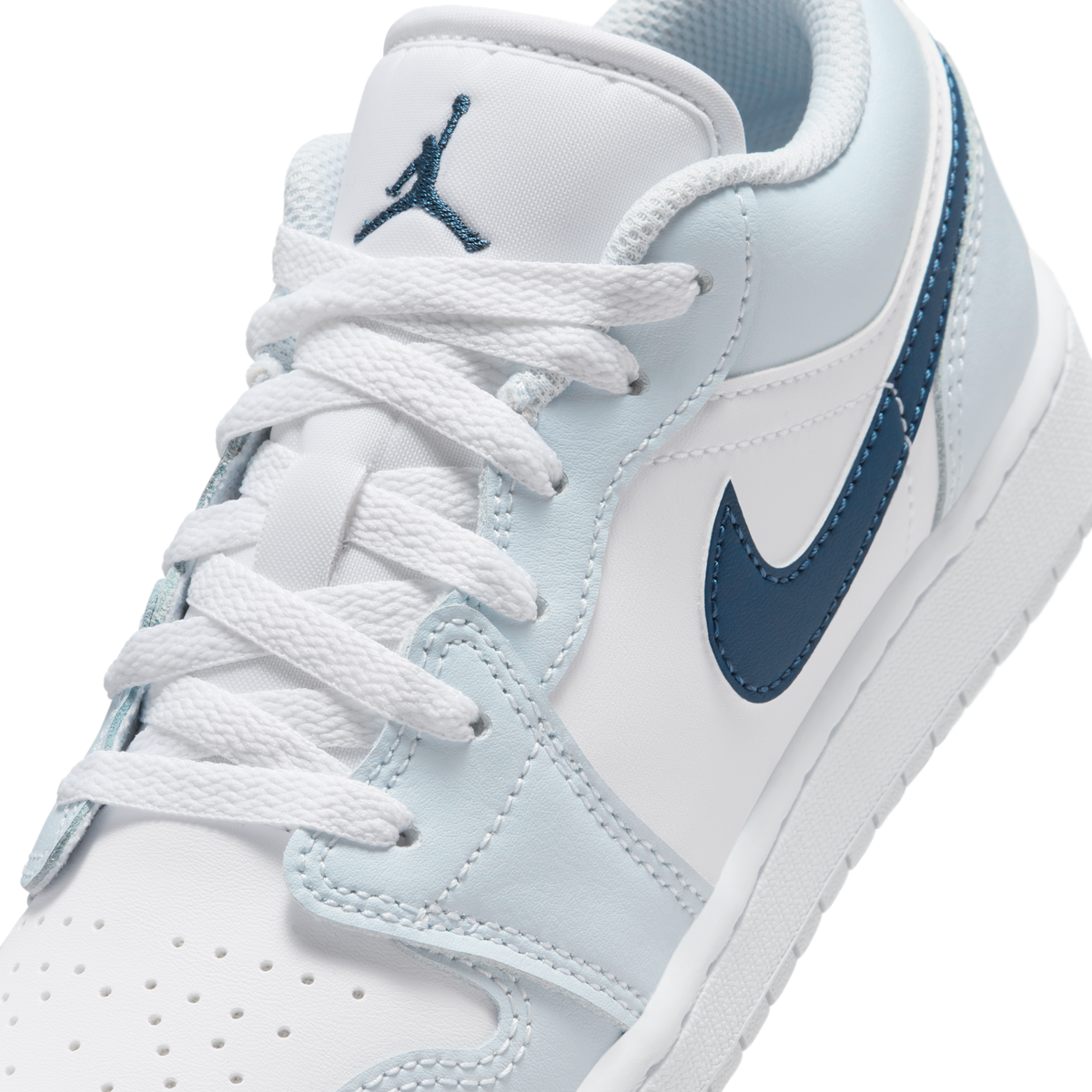 Jordan 1 Low White Aura Squadron Blue (GS)