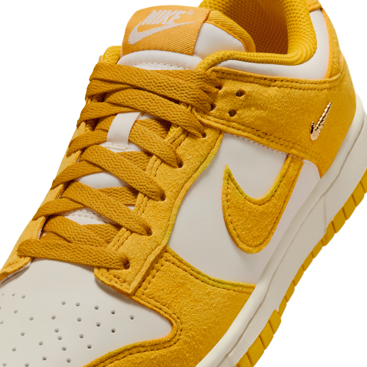Nike Dunk Low Dark Sulfur Gold Mini Swoosh (Women's) | IB4417-101