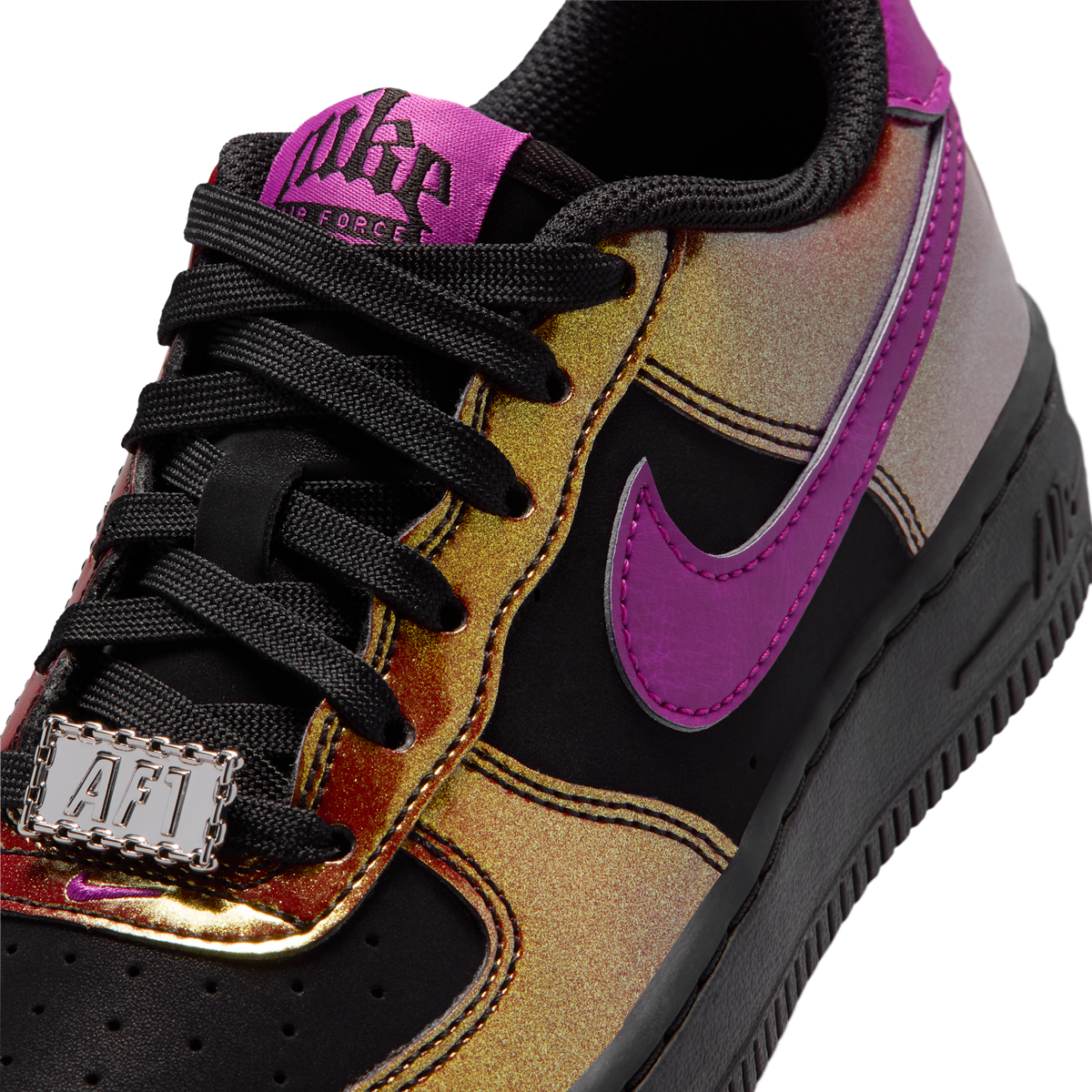 Nike Air Force 1 Low LV8 Glam Rock Black Bold Berry (GS)