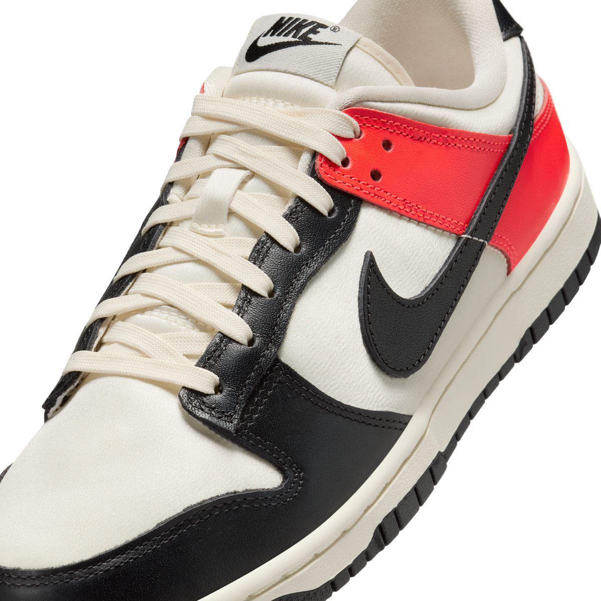 Nike Dunk Low Black Toe Bright Crimson (Women's) | HQ3423-635