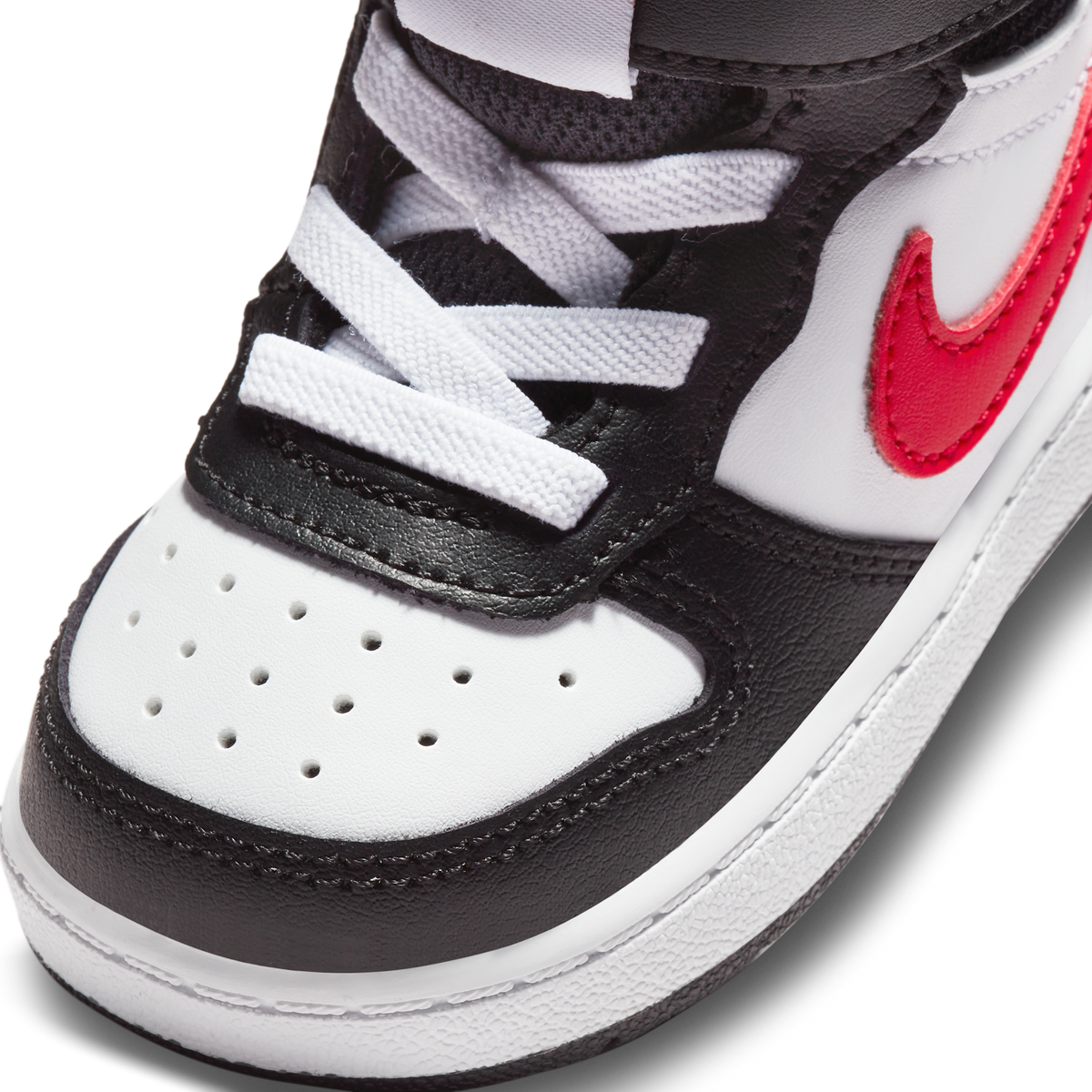 Nike Court Borough Mid 2 White Black University Red (TD)