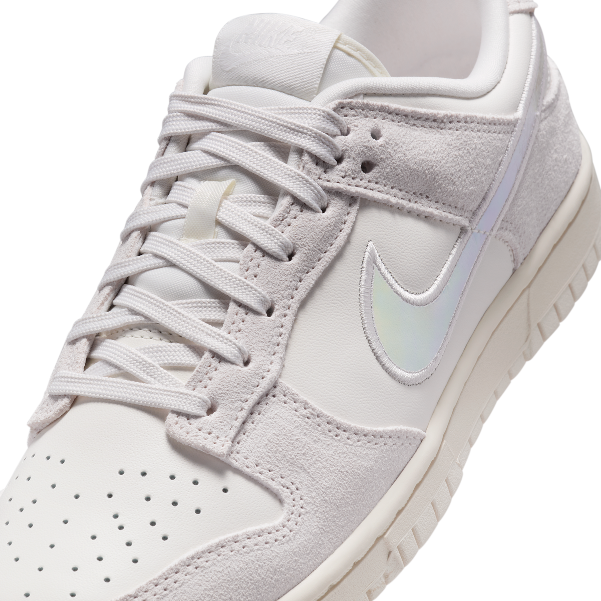 Nike Dunk Low Sail Iridescent Swoosh (Women's) | HF5074-133