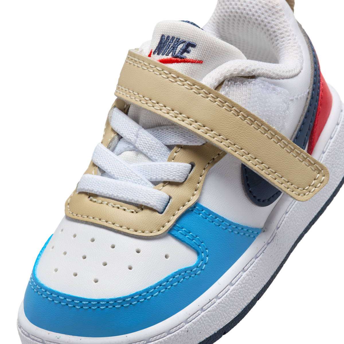 Nike Court Borough Low Recraft White Thunder Blue Light Crimson (TD)