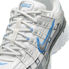 Nike P-6000 White Metallic Silver Blue