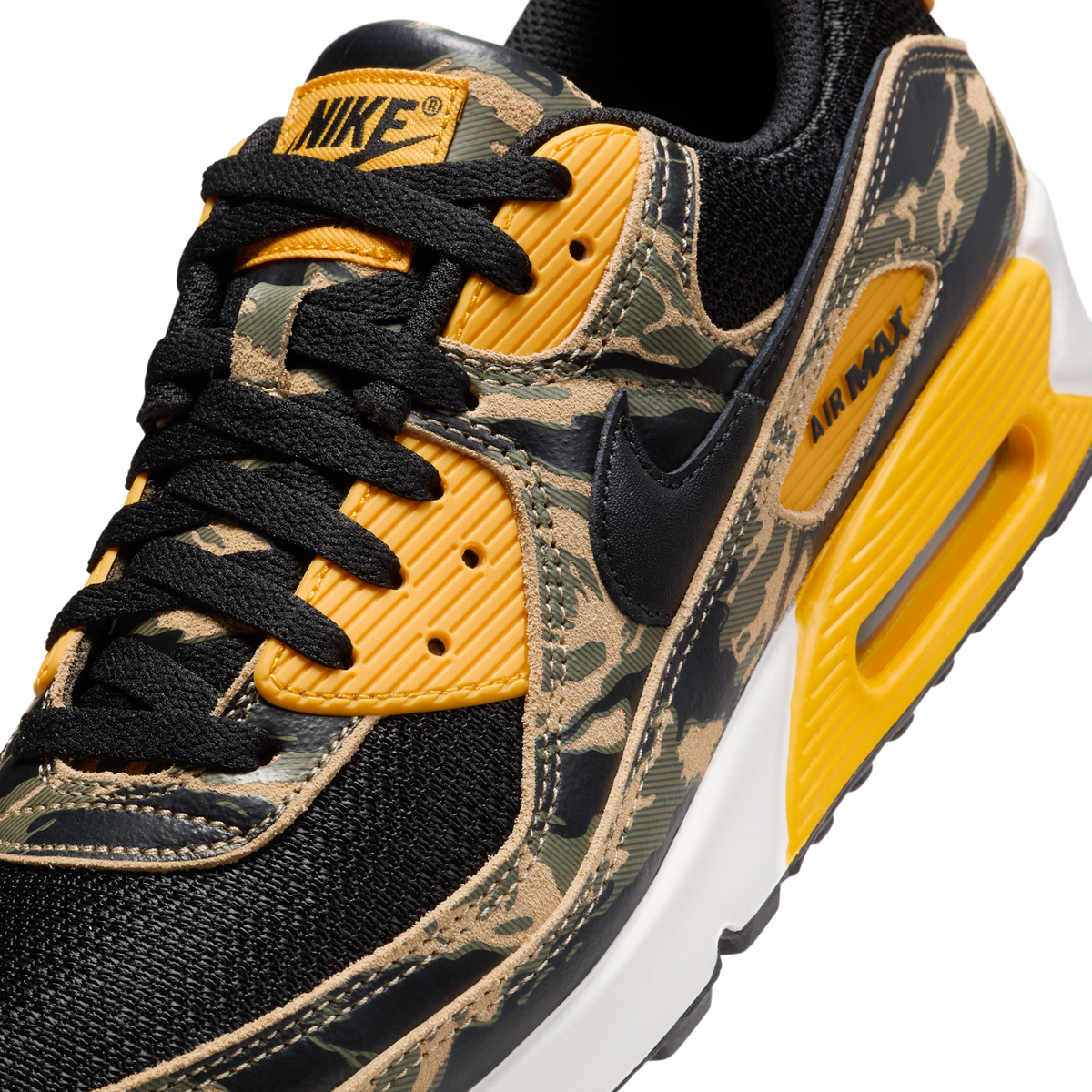 Nike Air Max 90 Premium Black University Gold Camo