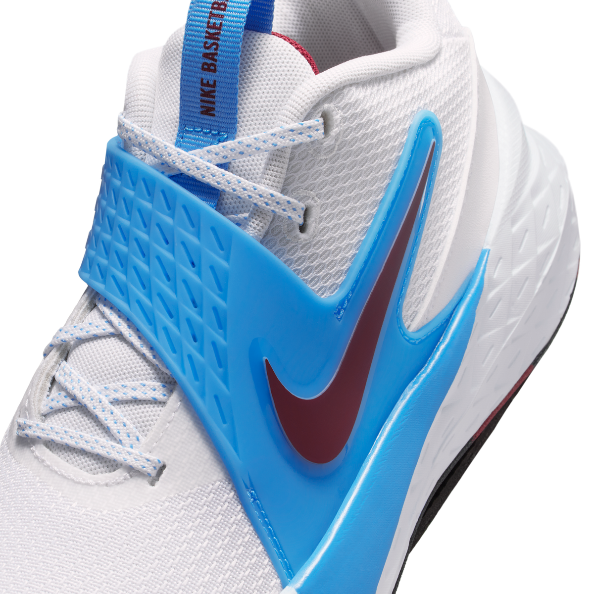 Nike Team Hustle D 12 White University Blue Black Team Red (GS)