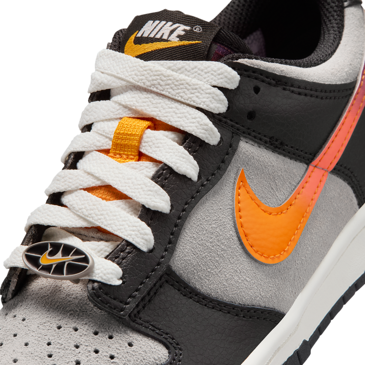 Nike Dunk Low Medium Grey Black Orange Peel (GS)