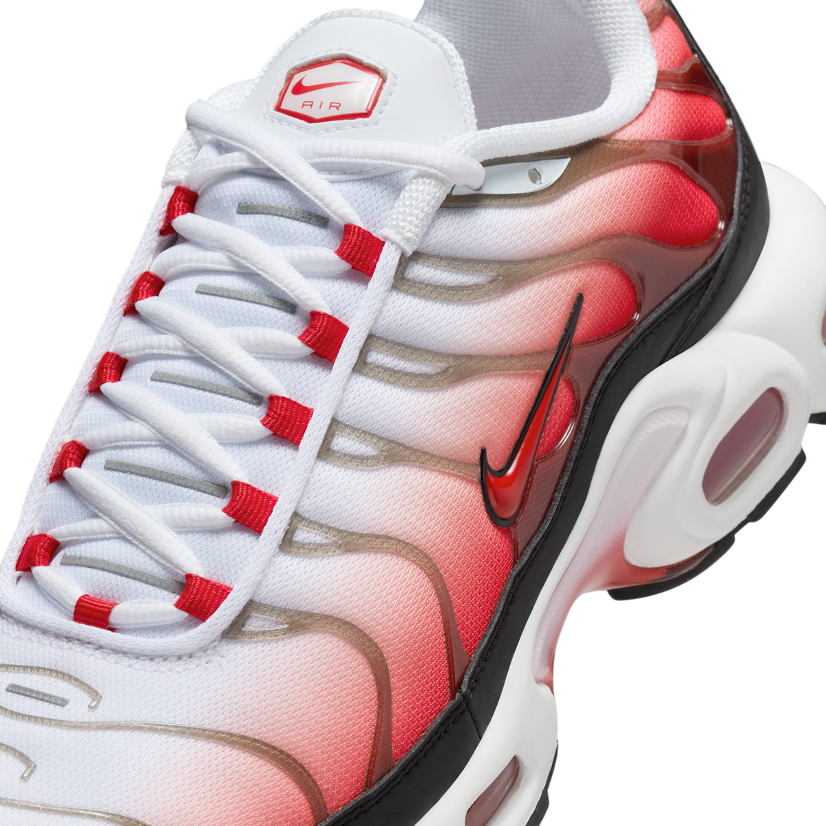 Nike Air Max Plus White Black University Red