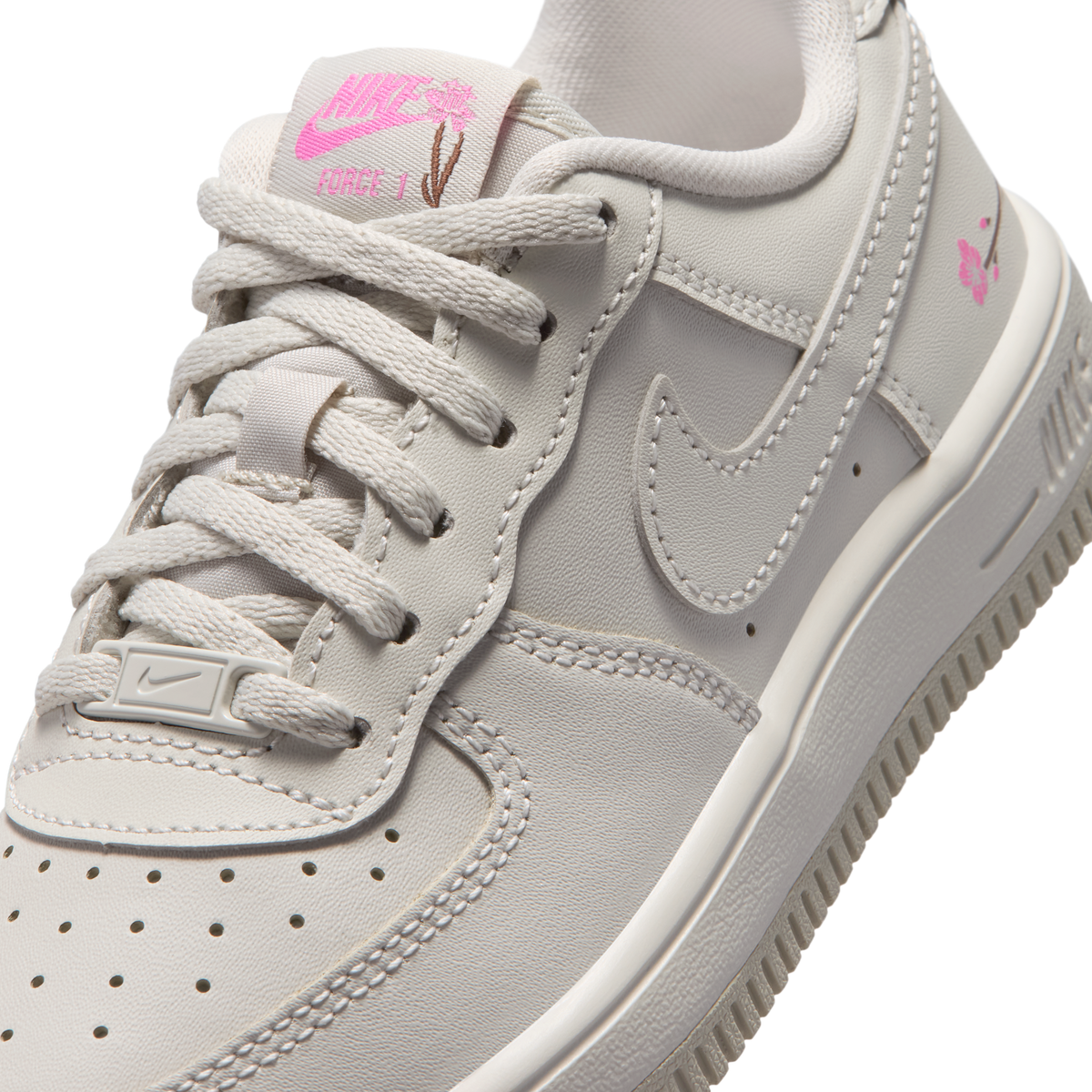 Nike Force 1 Low Light Bone Playful Pink (PS)