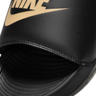 Nike Victori One Slide Black Metallic Gold | CN9675-006