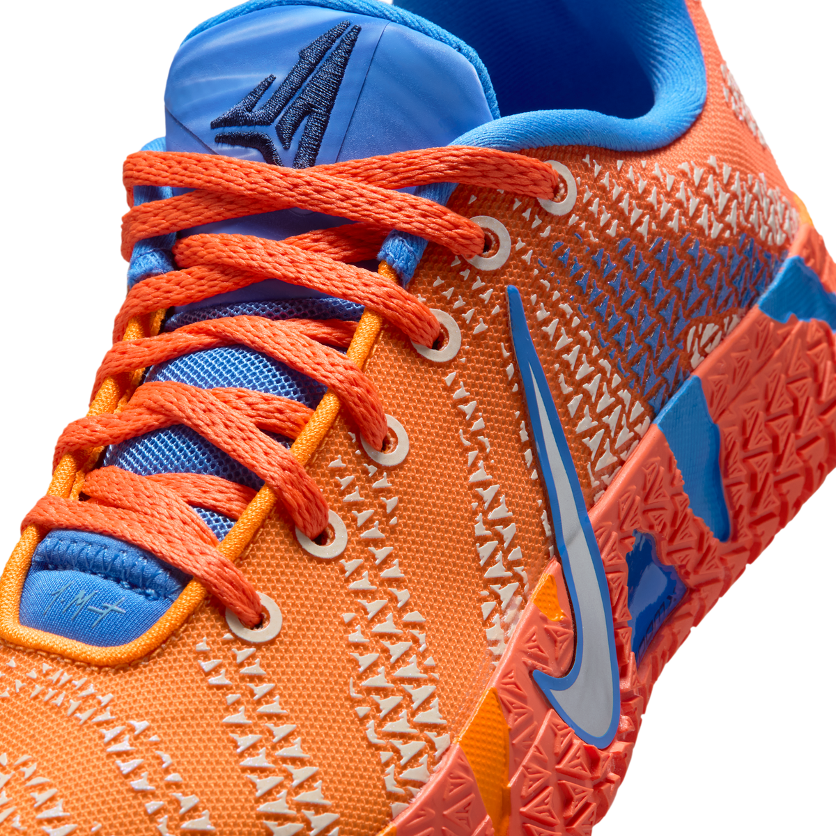 Nike Ja 3 Blue Crystal Turf Orange Midnight Navy Metallic Silver