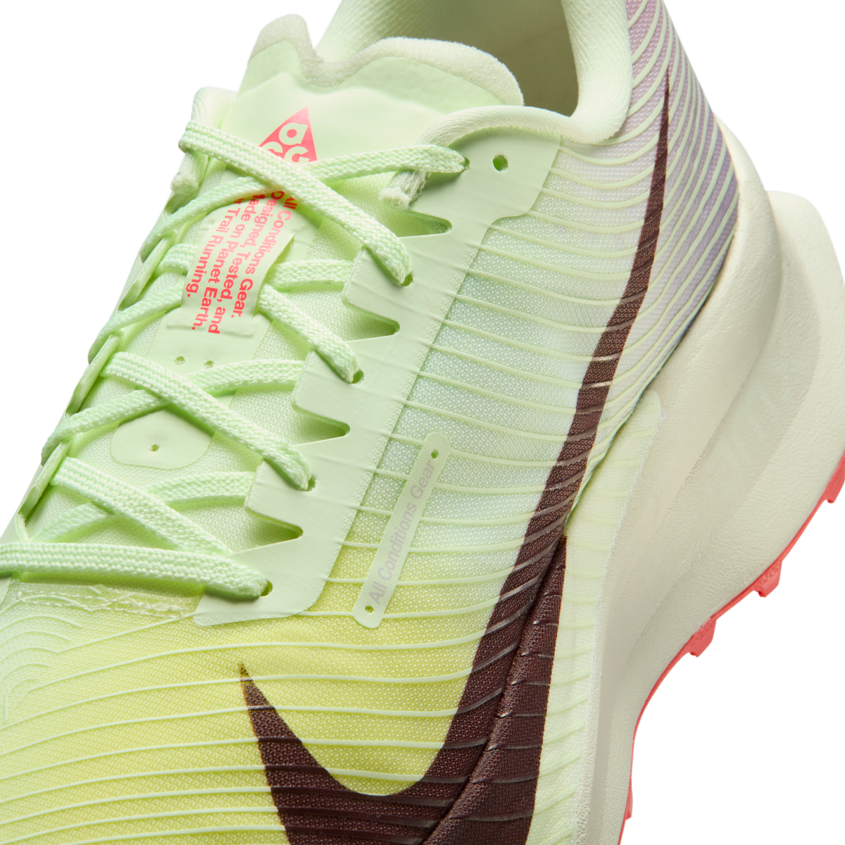 Nike ACG Ultrafly Trail Volt Tint Burgundy Ash