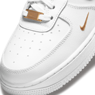 Nike Air Force 1 Low '07 Essential White Black Gold Mini Swoosh (Women's)