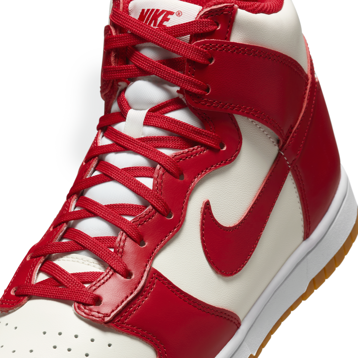 Nike Dunk High Sail Gym Red Gum (Women's) | DD1869-114