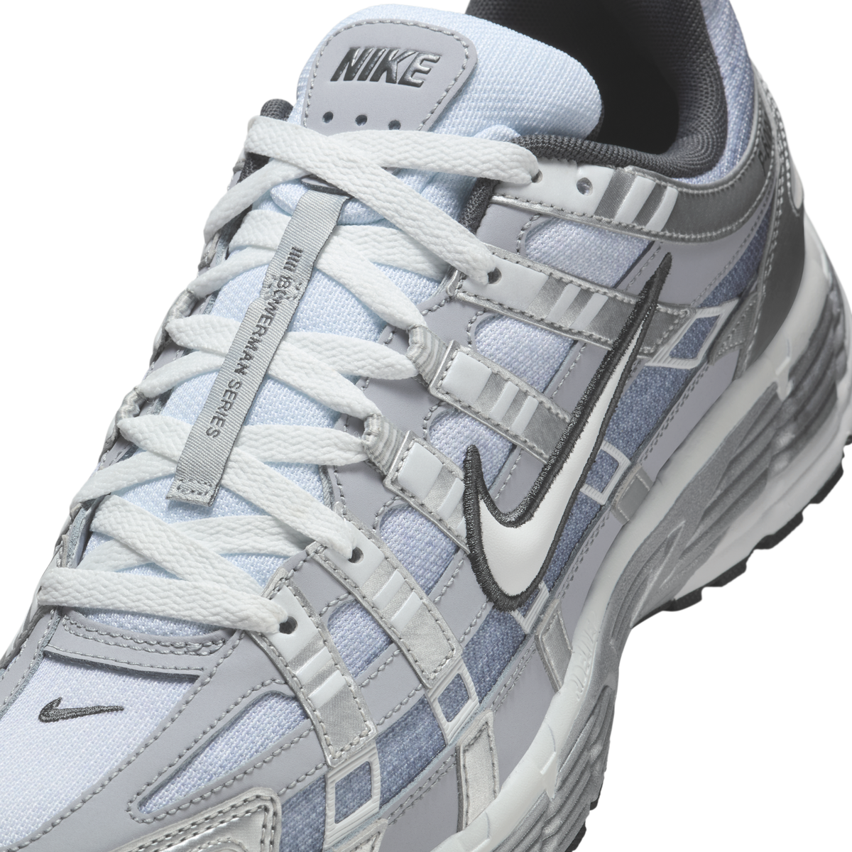 Nike P-6000 Metallic Silver Summit White-Wolf Grey