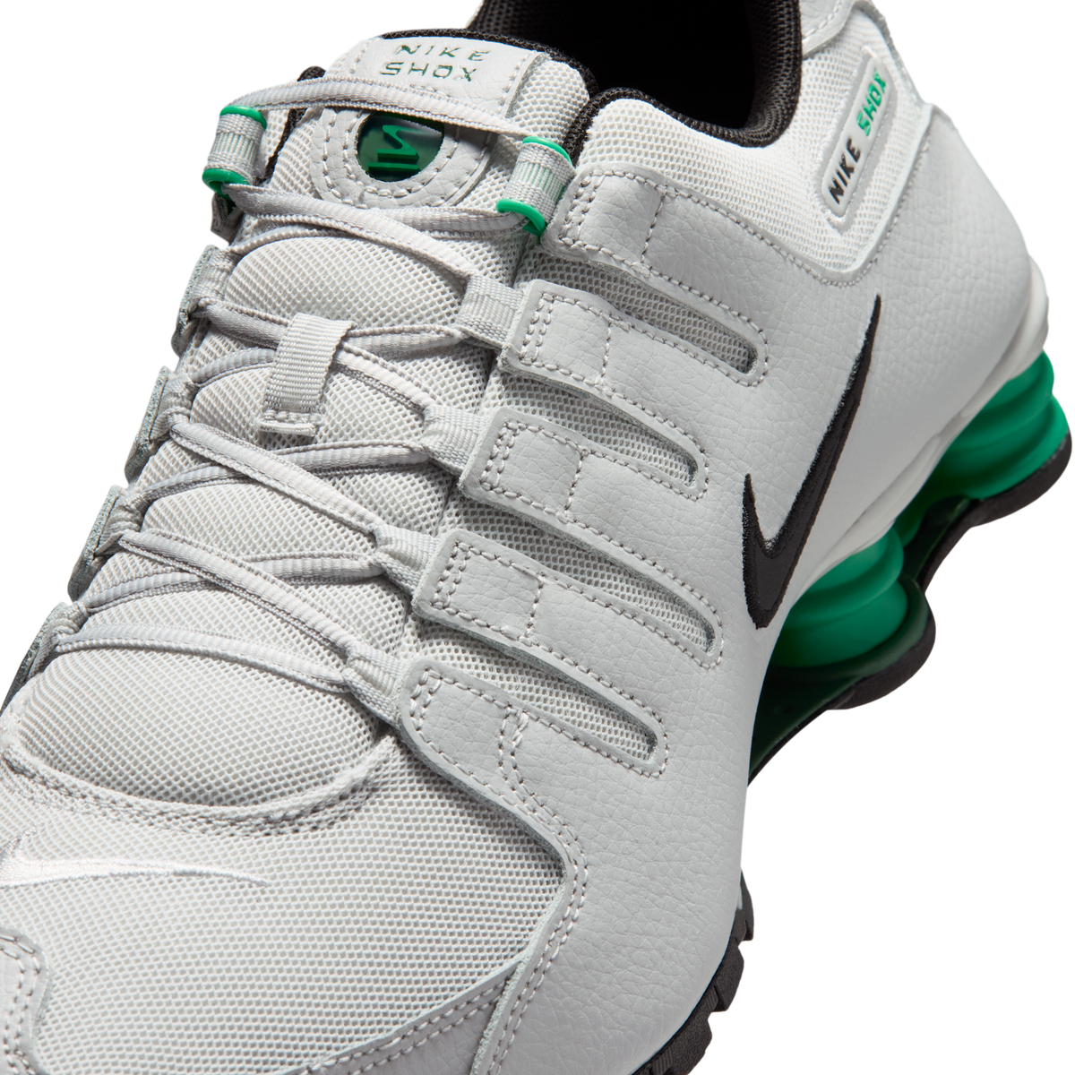 Nike Shox NZ Grey Fog Stadium Green Black