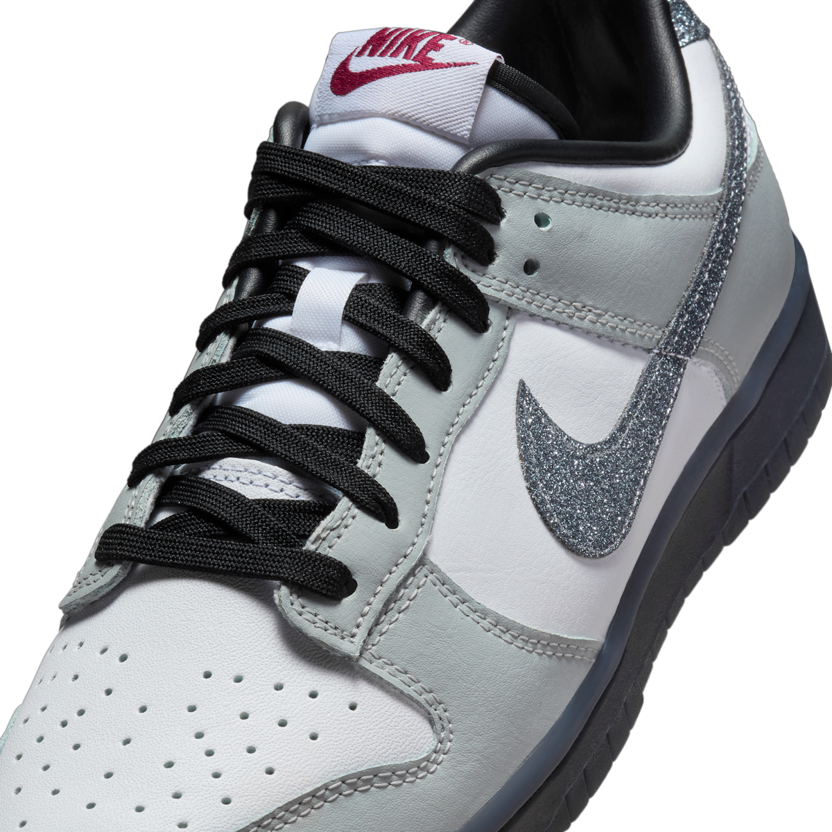 Nike Dunk Low LX Glitter Swoosh White Light Smoke Grey (Women's)